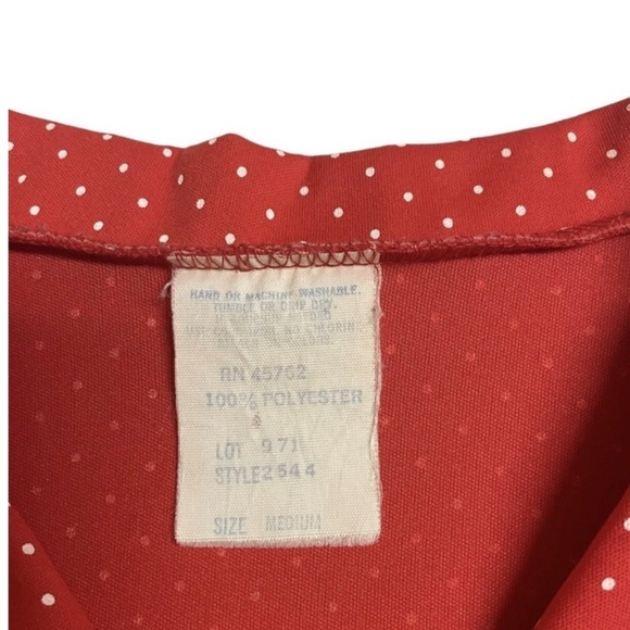 Vintage Polka Dot Button up Shirt - Picture 3 of 4